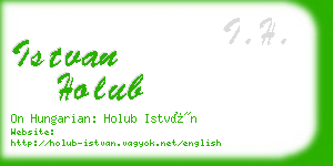 istvan holub business card